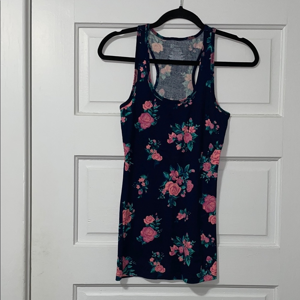 No Boundaries Floral Sleeveless Tank Top